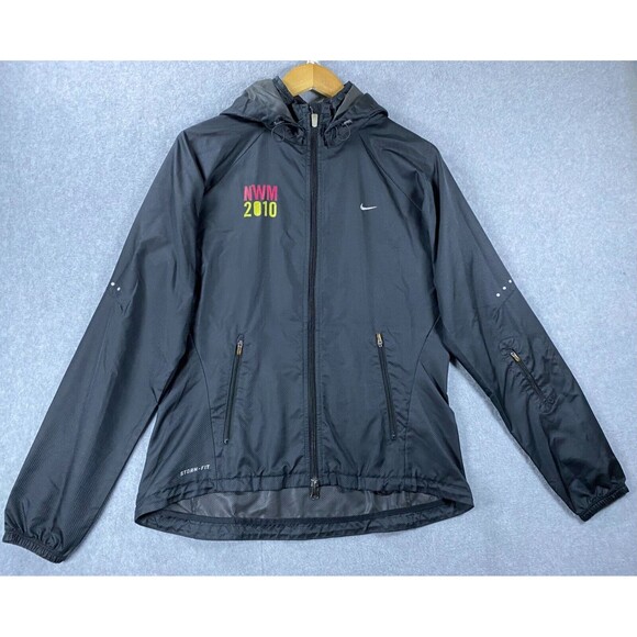 Nike Storm-Fit Windbreaker Jacket Womens‎ M Polyester NWM 2010 Graphic Print - Picture 1 of 16